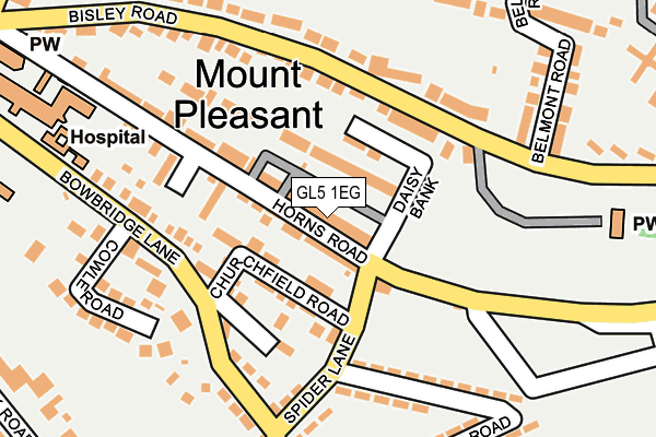 GL5 1EG map - OS OpenMap – Local (Ordnance Survey)