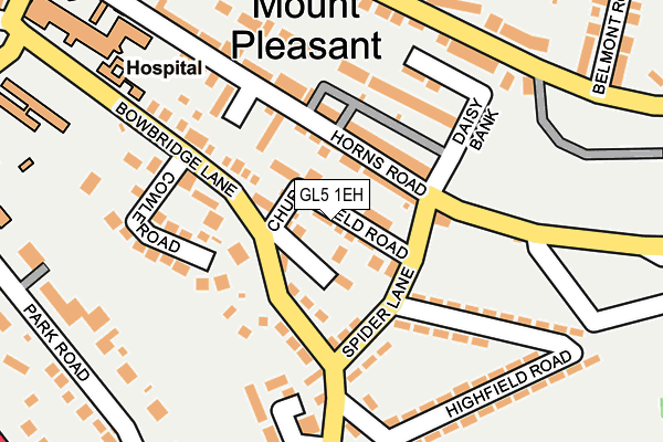 GL5 1EH map - OS OpenMap – Local (Ordnance Survey)