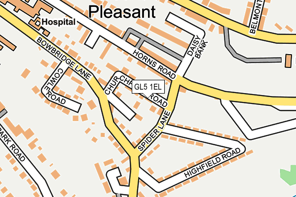 GL5 1EL map - OS OpenMap – Local (Ordnance Survey)