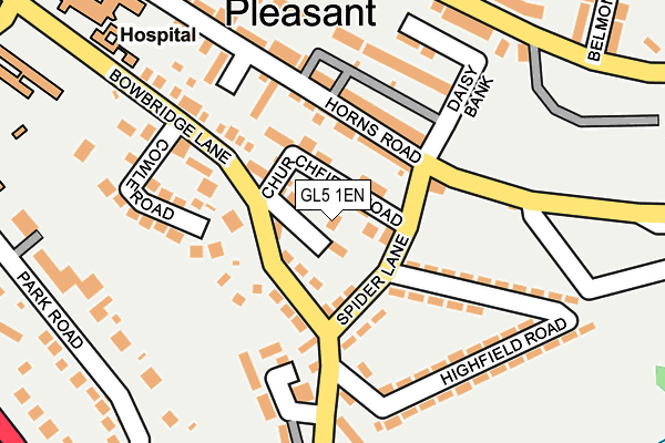 GL5 1EN map - OS OpenMap – Local (Ordnance Survey)