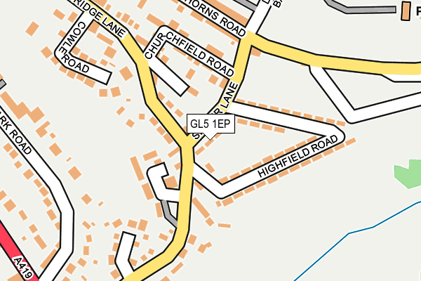 GL5 1EP map - OS OpenMap – Local (Ordnance Survey)