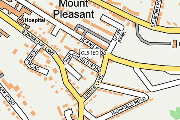 GL5 1EQ map - OS OpenMap – Local (Ordnance Survey)