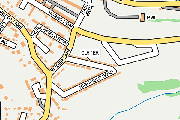 GL5 1ER map - OS OpenMap – Local (Ordnance Survey)