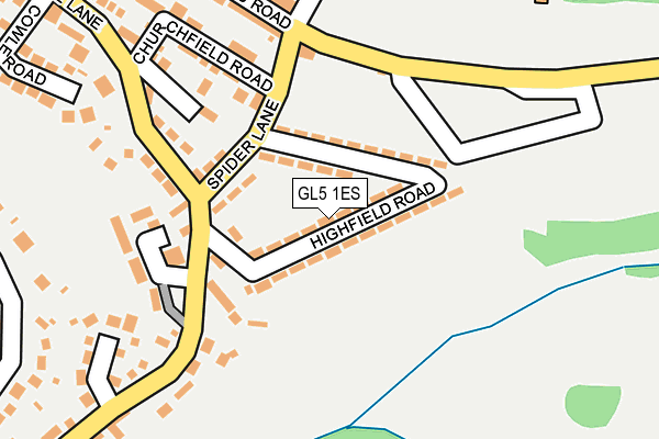 GL5 1ES map - OS OpenMap – Local (Ordnance Survey)