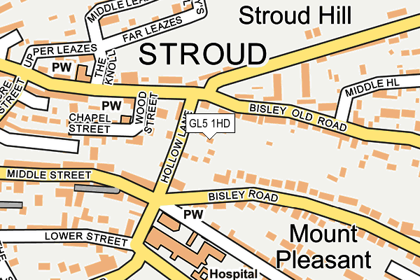 GL5 1HD map - OS OpenMap – Local (Ordnance Survey)