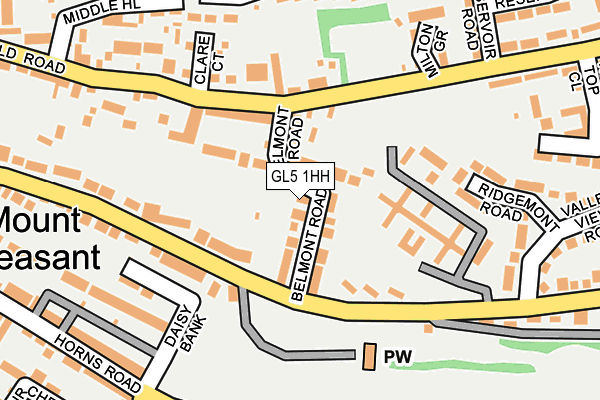 GL5 1HH map - OS OpenMap – Local (Ordnance Survey)