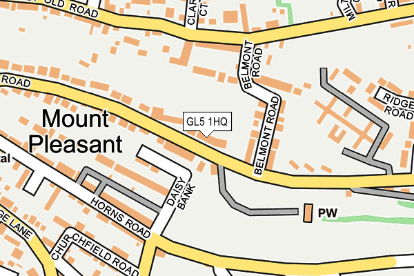 GL5 1HQ map - OS OpenMap – Local (Ordnance Survey)