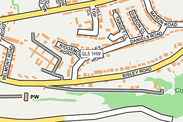 GL5 1HW map - OS OpenMap – Local (Ordnance Survey)