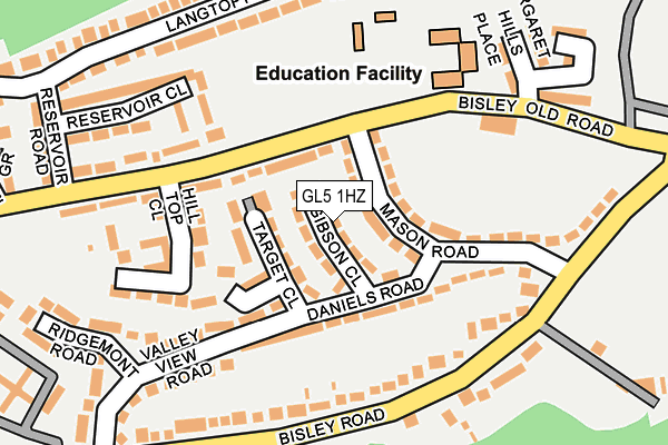 GL5 1HZ map - OS OpenMap – Local (Ordnance Survey)