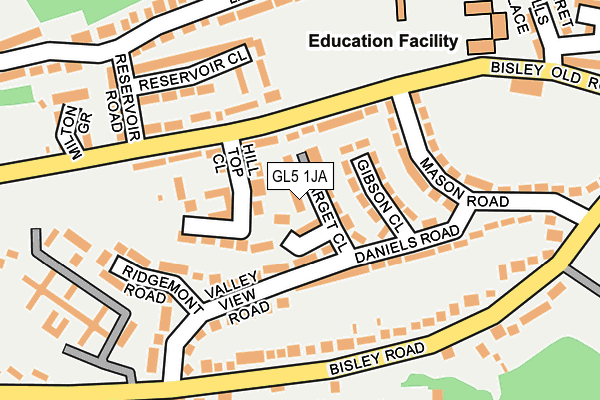 GL5 1JA map - OS OpenMap – Local (Ordnance Survey)