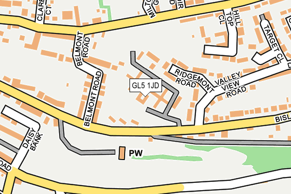 GL5 1JD map - OS OpenMap – Local (Ordnance Survey)