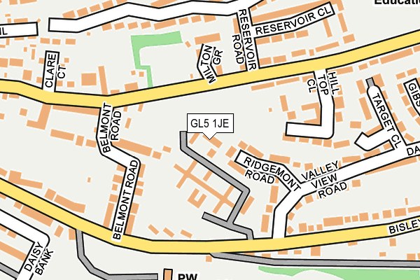 GL5 1JE map - OS OpenMap – Local (Ordnance Survey)