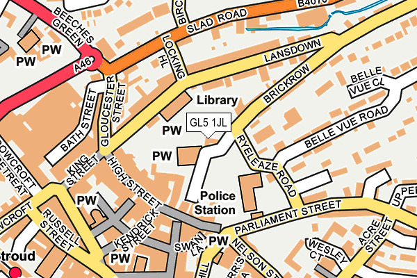 GL5 1JL map - OS OpenMap – Local (Ordnance Survey)
