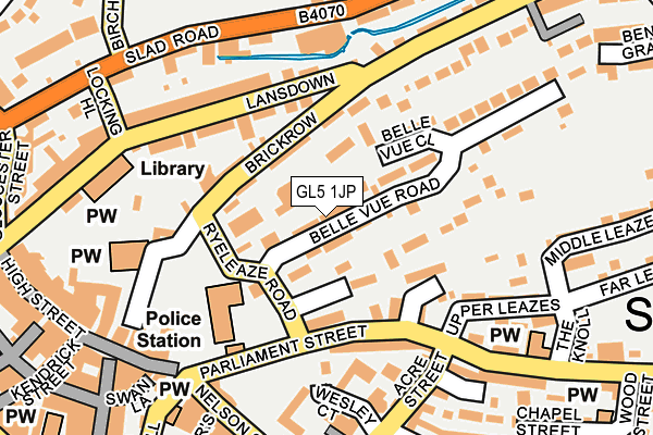 GL5 1JP map - OS OpenMap – Local (Ordnance Survey)