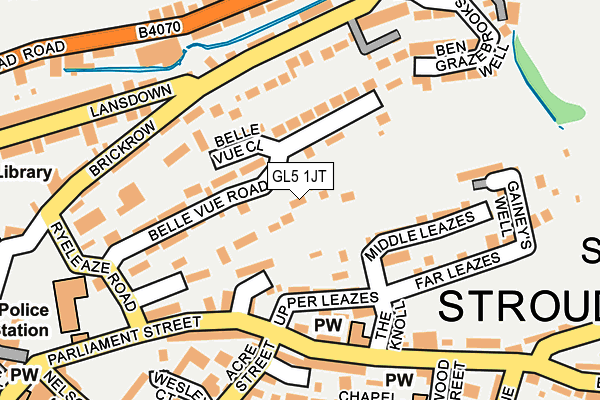 GL5 1JT map - OS OpenMap – Local (Ordnance Survey)