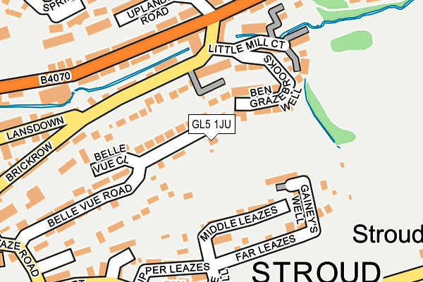 GL5 1JU map - OS OpenMap – Local (Ordnance Survey)