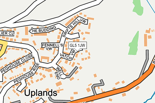 GL5 1JW map - OS OpenMap – Local (Ordnance Survey)