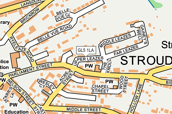 GL5 1LA map - OS OpenMap – Local (Ordnance Survey)