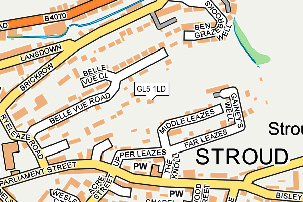 GL5 1LD map - OS OpenMap – Local (Ordnance Survey)