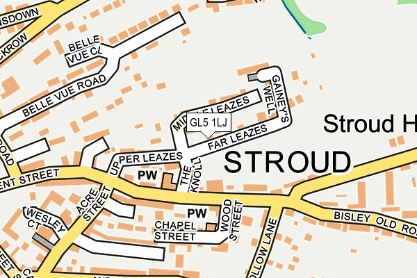 GL5 1LJ map - OS OpenMap – Local (Ordnance Survey)