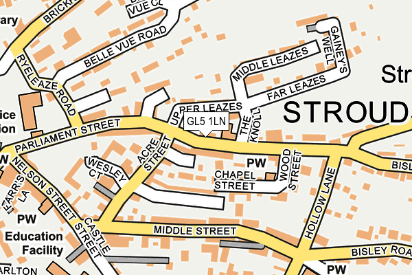 GL5 1LN map - OS OpenMap – Local (Ordnance Survey)