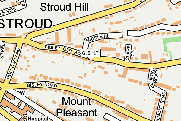 GL5 1LT map - OS OpenMap – Local (Ordnance Survey)