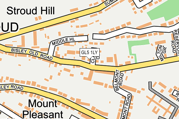 GL5 1LY map - OS OpenMap – Local (Ordnance Survey)