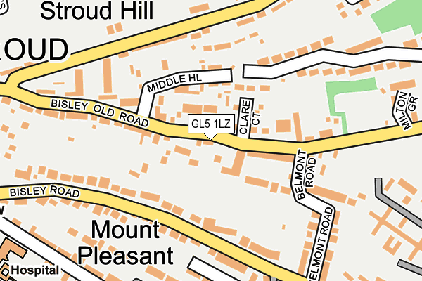 GL5 1LZ map - OS OpenMap – Local (Ordnance Survey)