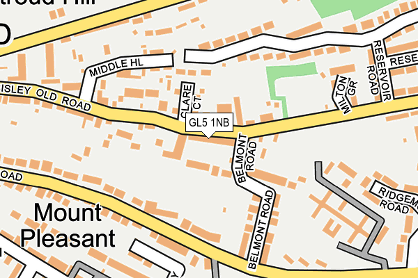 GL5 1NB map - OS OpenMap – Local (Ordnance Survey)