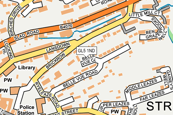 GL5 1ND map - OS OpenMap – Local (Ordnance Survey)