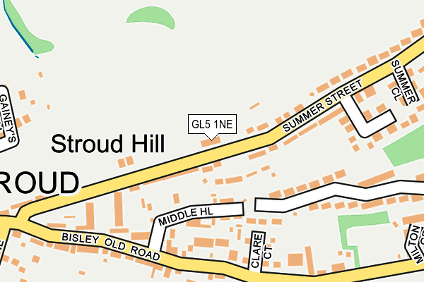GL5 1NE map - OS OpenMap – Local (Ordnance Survey)