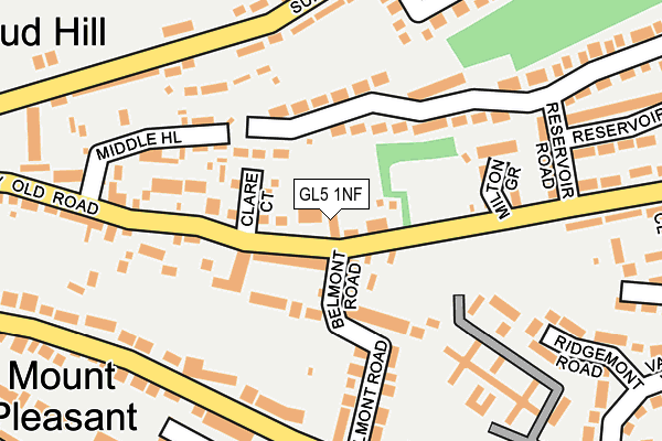 GL5 1NF map - OS OpenMap – Local (Ordnance Survey)