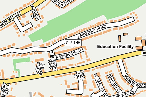 GL5 1NH map - OS OpenMap – Local (Ordnance Survey)