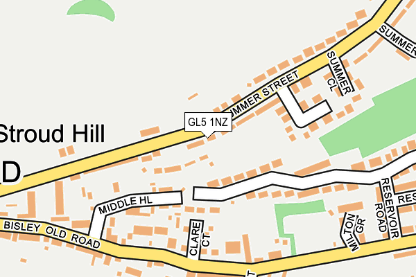 GL5 1NZ map - OS OpenMap – Local (Ordnance Survey)