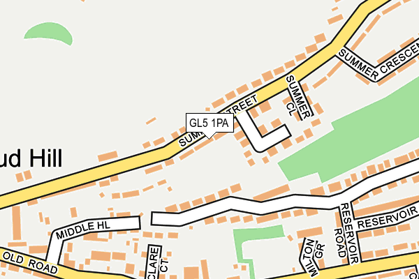 GL5 1PA map - OS OpenMap – Local (Ordnance Survey)