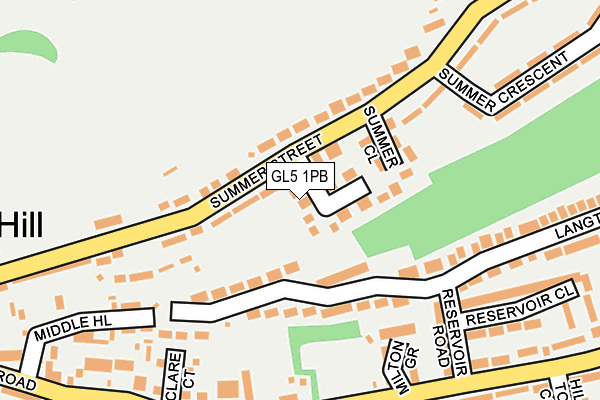 GL5 1PB map - OS OpenMap – Local (Ordnance Survey)