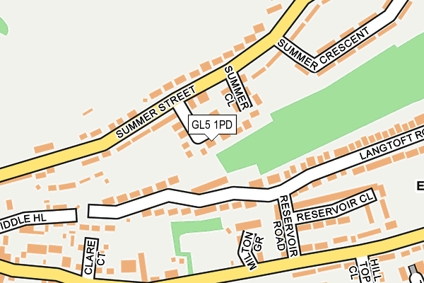 GL5 1PD map - OS OpenMap – Local (Ordnance Survey)