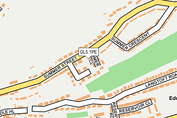 GL5 1PE map - OS OpenMap – Local (Ordnance Survey)