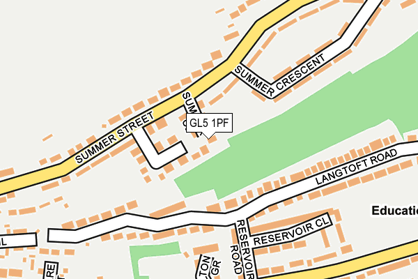 GL5 1PF map - OS OpenMap – Local (Ordnance Survey)