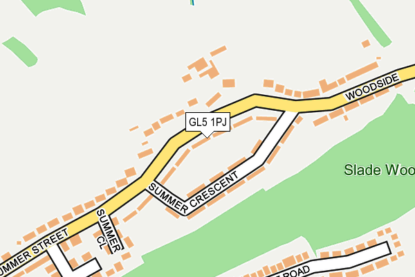 GL5 1PJ map - OS OpenMap – Local (Ordnance Survey)