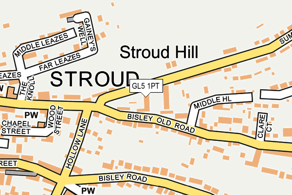 GL5 1PT map - OS OpenMap – Local (Ordnance Survey)