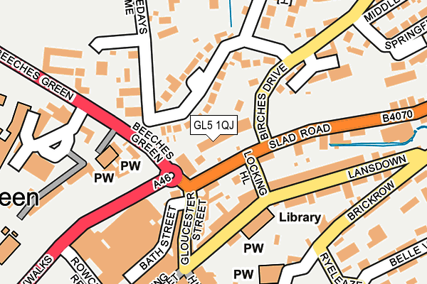 GL5 1QJ map - OS OpenMap – Local (Ordnance Survey)
