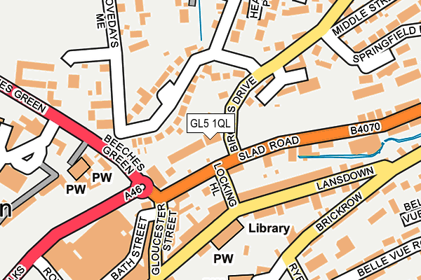 GL5 1QL map - OS OpenMap – Local (Ordnance Survey)