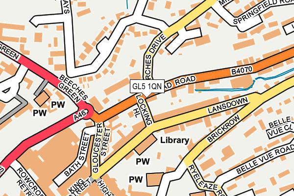 GL5 1QN map - OS OpenMap – Local (Ordnance Survey)