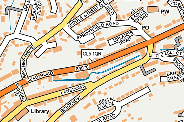 GL5 1QR map - OS OpenMap – Local (Ordnance Survey)