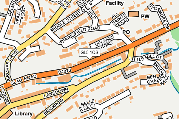 GL5 1QS map - OS OpenMap – Local (Ordnance Survey)