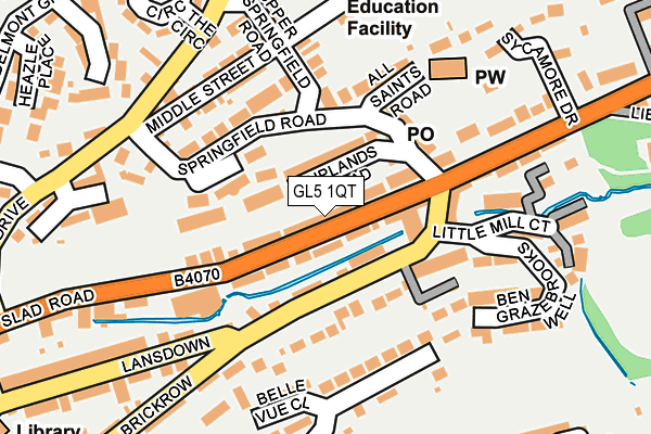 GL5 1QT map - OS OpenMap – Local (Ordnance Survey)