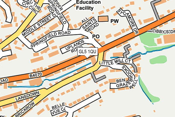 GL5 1QU map - OS OpenMap – Local (Ordnance Survey)