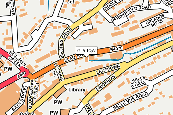 GL5 1QW map - OS OpenMap – Local (Ordnance Survey)
