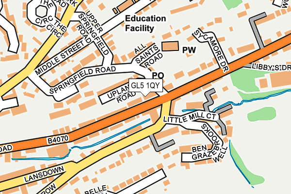 GL5 1QY map - OS OpenMap – Local (Ordnance Survey)